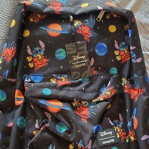 NWT Disney's Lilo & Stitch space print backpack